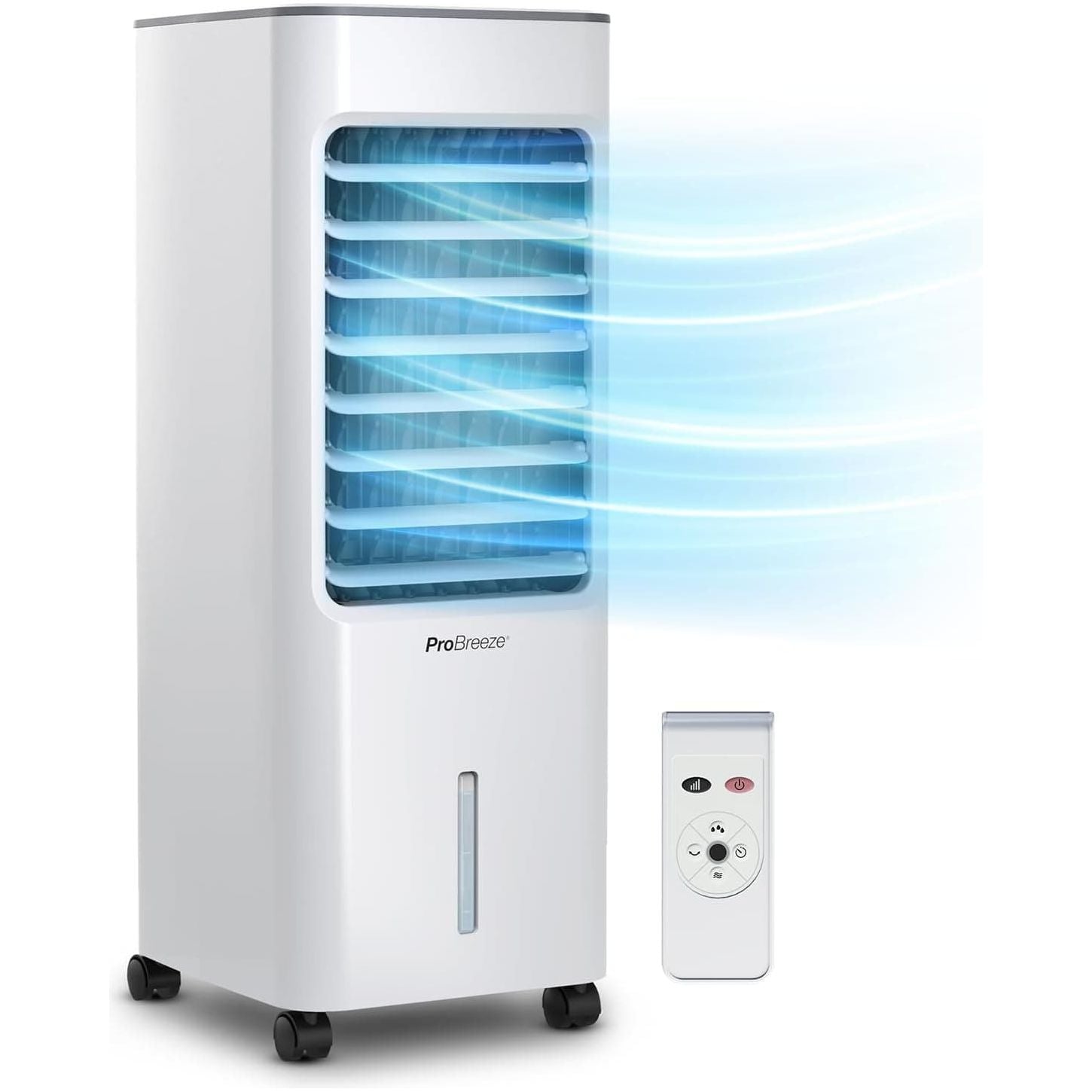 Buy Freestanding,Pro Breeze 4-in-1 Portable Air Cooler - 5L Capacity, 3 Speeds, Evaporative Cooling, 7H Timer, Remote, LED Display, Auto Oscillation - Gadcet UK | UK | London | Scotland | Wales| Ireland | Near Me | Cheap | Pay In 3 | Household Appliances